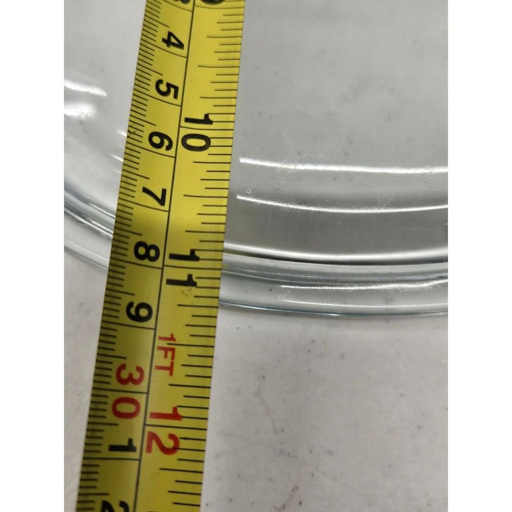 Vintage Pyrex DC1.5C Clear Glass Oval Casserole Lid Replacement Sunburst Knob
